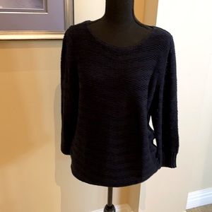 Crewneck navy  long sleeve Jones New York sweater